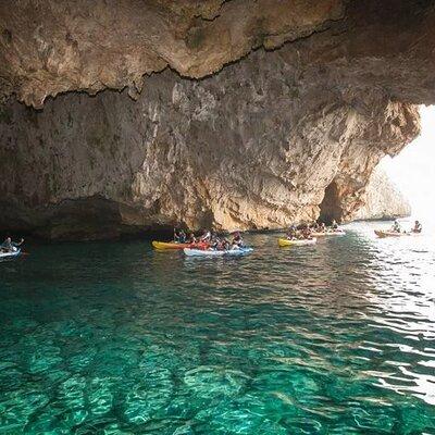  Kayak Javea Guided Cala Granadella, llop marí cave, cala en caló