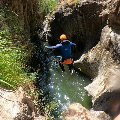 From Estepona: Guided Canyoning Tour on the Guadalmina River