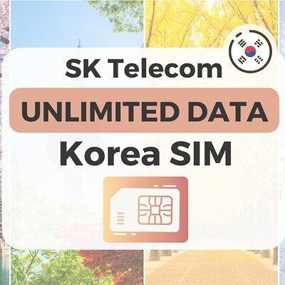 Korea SIM Card with SKT Unlimited Local Data & Incoming Calls 