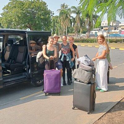 From Mombasa Airport: Diani transfer in a minivan (5 pax)