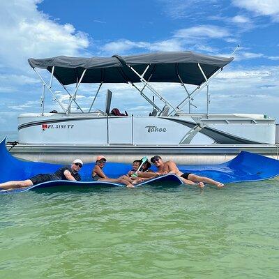 4 Hour Clearwater Beach Private Pontoon Boat Tour 