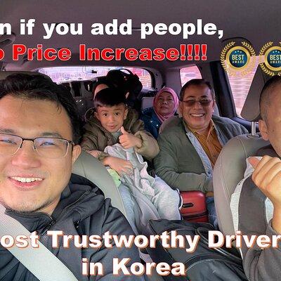 Incheon Airport Pickup Service to Seoul-Same price up to 12people