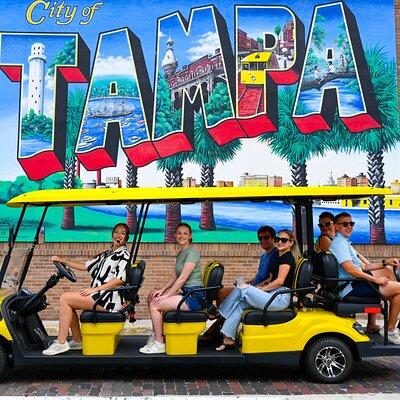 Guided Tampa Sightseeing Tour in New Street Legal Golf Cart