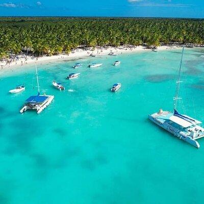 From Santo Domingo Saona Island Food And Drink Catamaran Vip