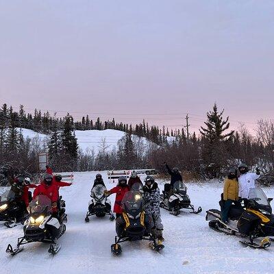 Great slave Lake Snowmobile Tour – 1-Hour Self-Drive Adventure