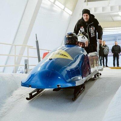 Latvia Bobsleigh and luge track ride experience 