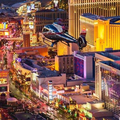 Las Vegas Strip Helicopter Night Flight with Optional Transport